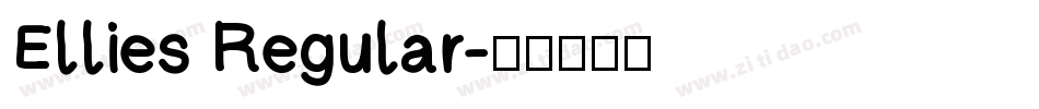 Ellies Regular字体转换